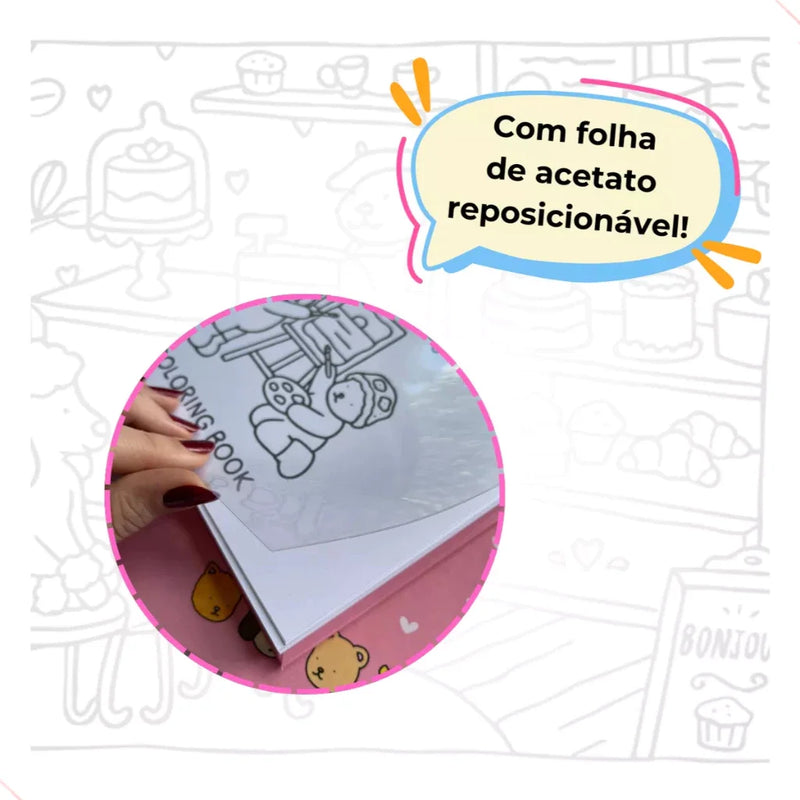 Bobbie Goods Livro de Colorir 50 folhas 180g/m², caderno de desenho, pintura colorir