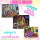 Bobbie Goods Livro de Colorir 50 folhas 180g/m², caderno de desenho, pintura colorir