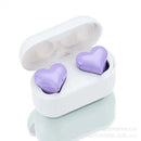 Fones de Ouvido Sem Fio Bluetooth em formato de coração e led.