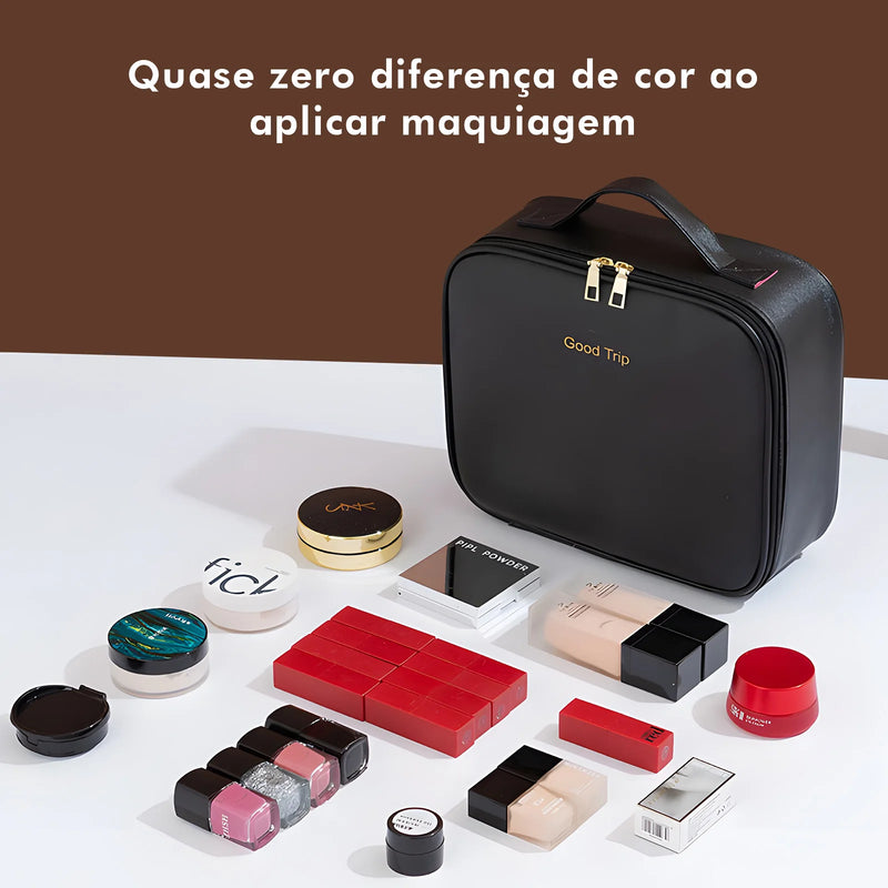 Bolsa e Necessaire de Maquiagem com LED