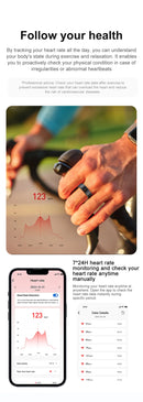 Anel Inteligente IA - Smart Ring, Elegante e Moderno,  Monitoramento de Saúde e Esporte