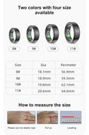 Anel Inteligente IA - Smart Ring, Elegante e Moderno,  Monitoramento de Saúde e Esporte