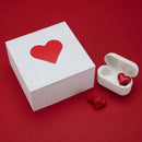 Fones de Ouvido Sem Fio Bluetooth em formato de coração e led.