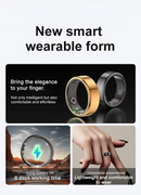 Anel Inteligente IA - Smart Ring, Elegante e Moderno,  Monitoramento de Saúde e Esporte