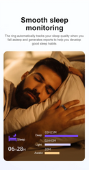 Anel Inteligente IA - Smart Ring, Elegante e Moderno,  Monitoramento de Saúde e Esporte