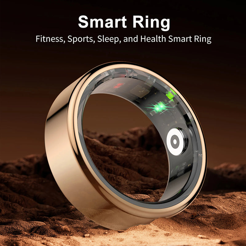 Anel Inteligente IA - Smart Ring, Elegante e Moderno,  Monitoramento de Saúde e Esporte